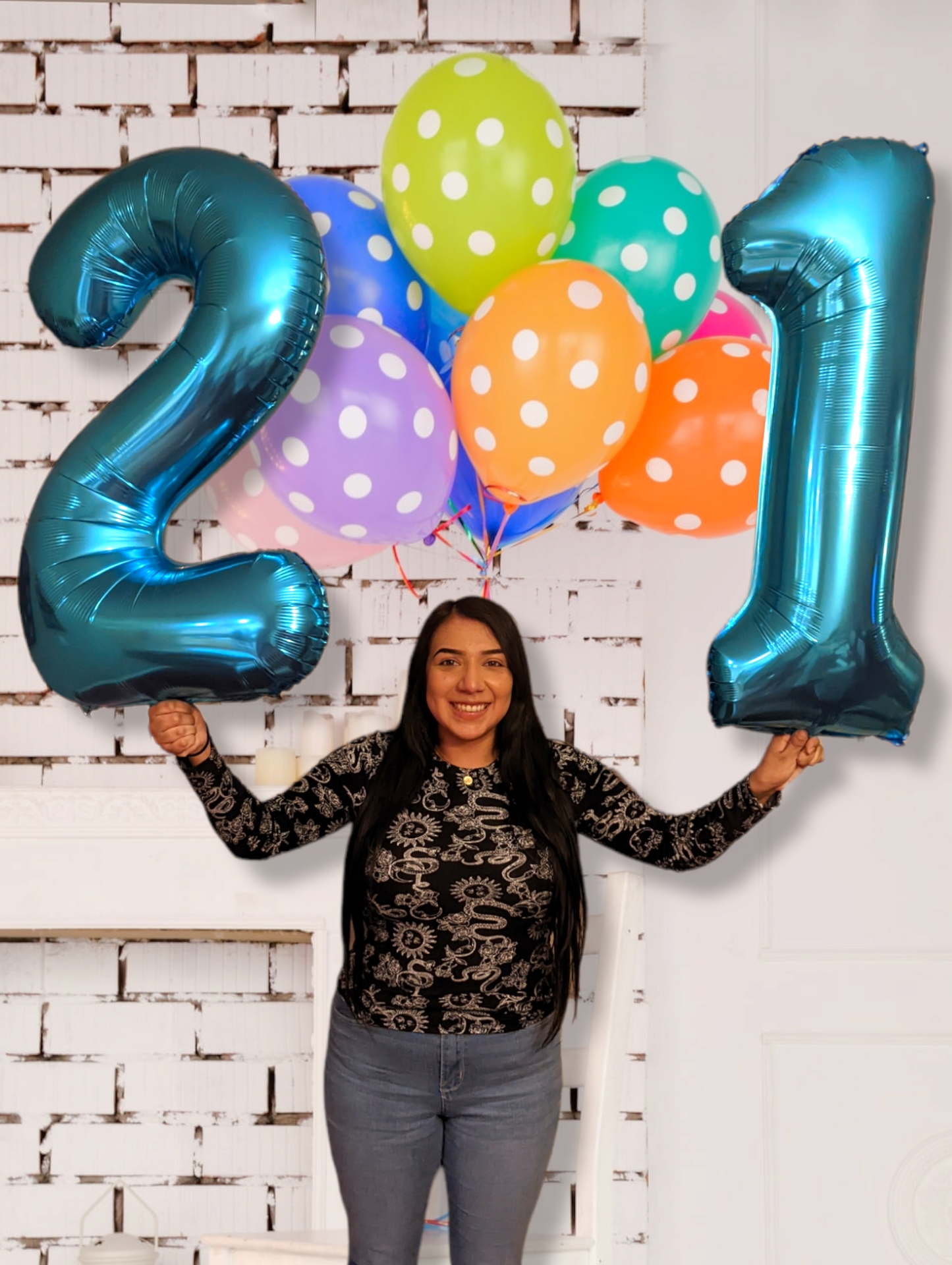 40 Inch BLUE Giant Number Mylar Foil Balloon for Birthday Anniversary Party Decoration