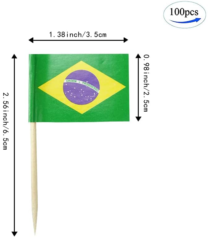 25 PCS Mini Flag Picks for Cupcakes DIY Projects Horderves Cocktails Toothpick Decoration