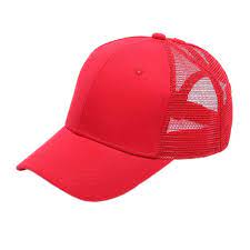 High Ponytail Messy Bun Baseball Trucker Cotton Mesh Cap