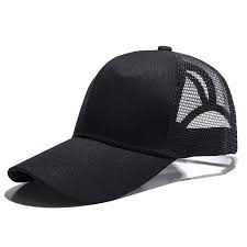 High Ponytail Messy Bun Baseball Trucker Cotton Mesh Cap