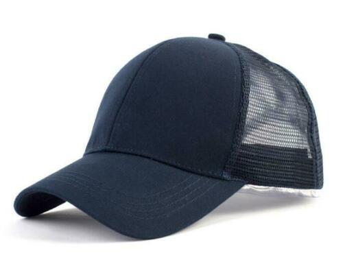 High Ponytail Messy Bun Baseball Trucker Cotton Mesh Cap