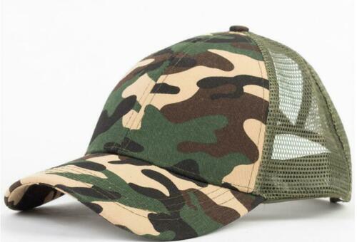 High Ponytail Messy Bun Baseball Trucker Cotton Mesh Cap