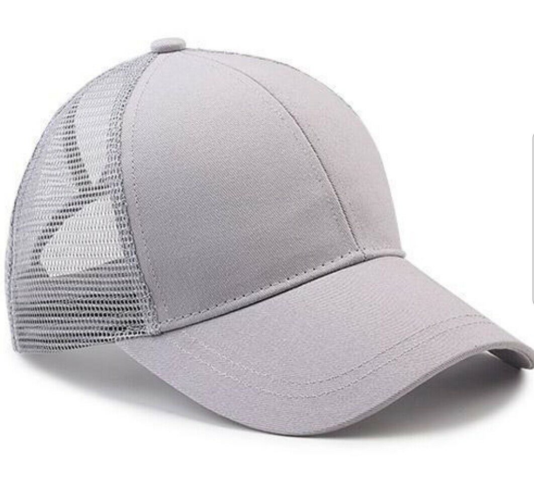 High Ponytail Messy Bun Baseball Trucker Cotton Mesh Cap