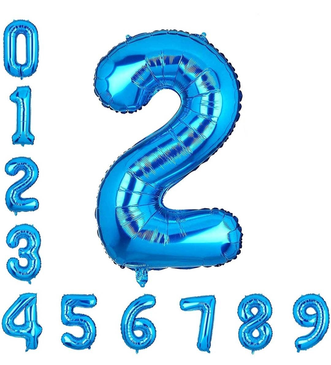 40 Inch BLUE Giant Number Mylar Foil Balloon for Birthday Anniversary Party Decoration