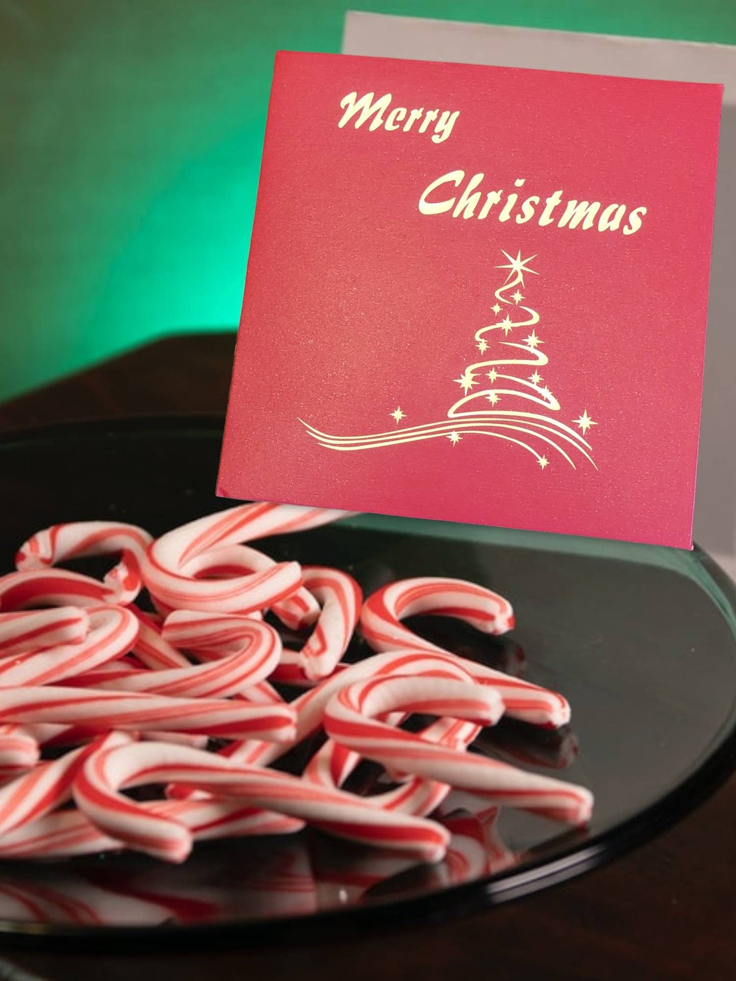 3D Pop-up Christmas 5" X 5" Greeting Card with Envelope