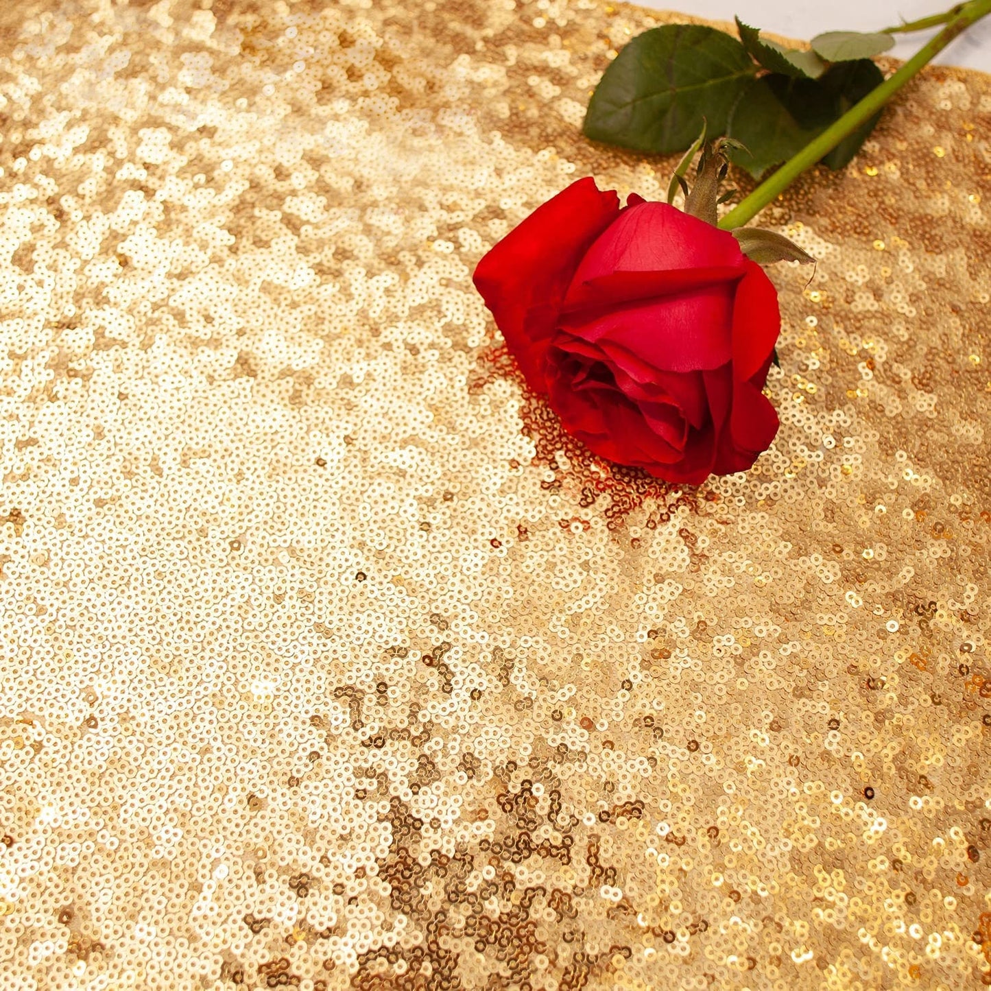 Sequin 12 x 108 inch Table Runner Glitter Sparkle Table Decoration for Birthdays Wedding Bridal Shower Baby Shower