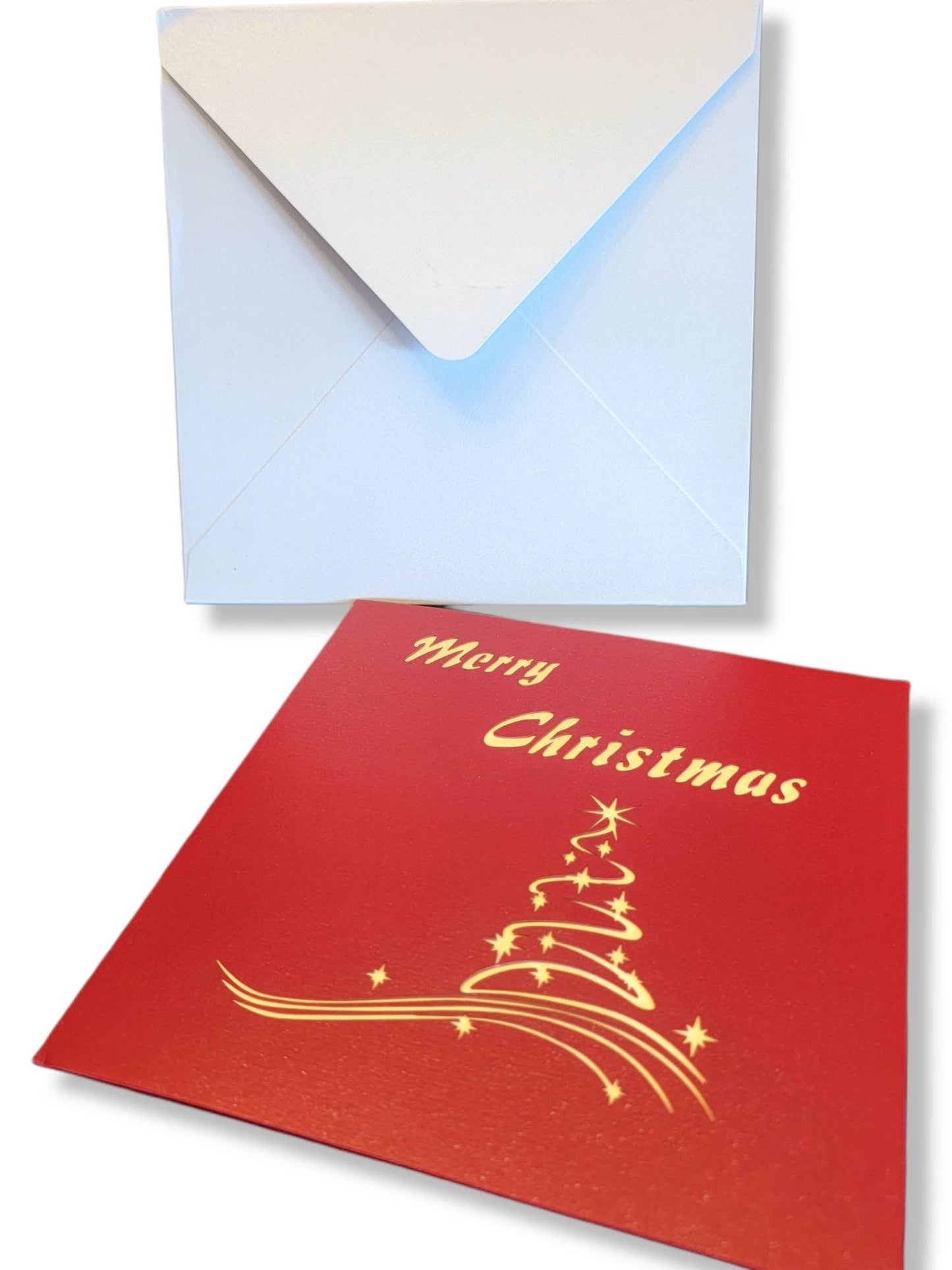 3D Pop-up Christmas 5" X 5" Greeting Card with Envelope