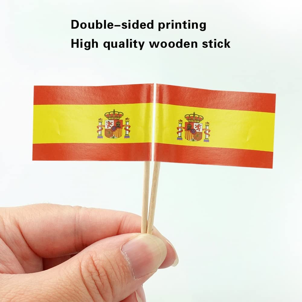 25 PCS Mini Flag Picks for Cupcakes DIY Projects Horderves Cocktails Toothpick Decoration