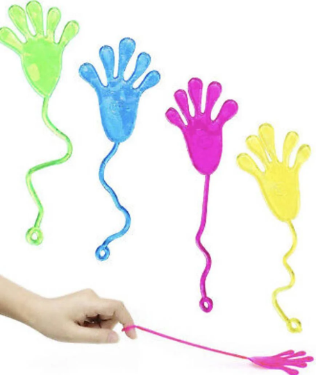 50pcs Assorted Colors Sticky Hands Pinata Filler Birthday Goodie Bag Favors Fundraisers Classroom Prize Christmas Stocking Stuffer