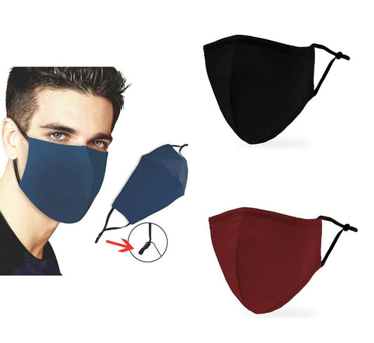 Premium Quality Reusable Washable Adjustable with Filter Insert Custom Fit Cloth Face Mask